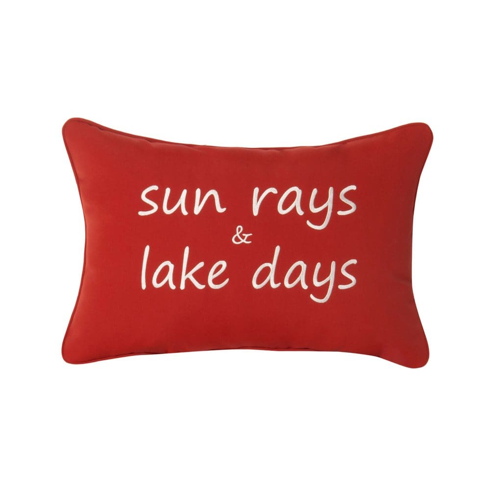 Peak Season Decorative Accent Pillow with Sunbrella Fabric 14 x 20 - Outdoor Cushions & Pillows - Peak