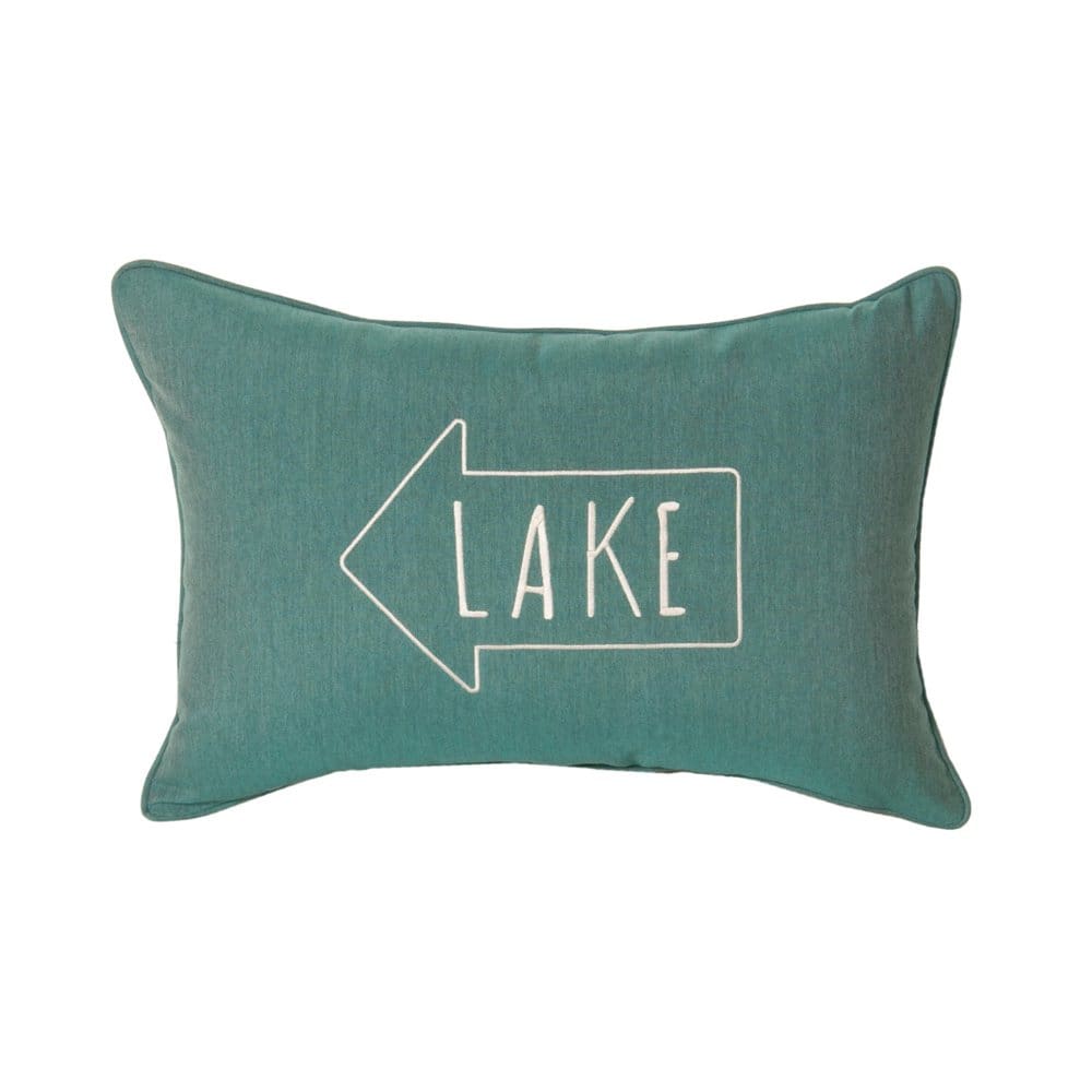 Peak Season Decorative Accent Pillow with Sunbrella Fabric 14 x 20 - Outdoor Cushions & Pillows - Peak