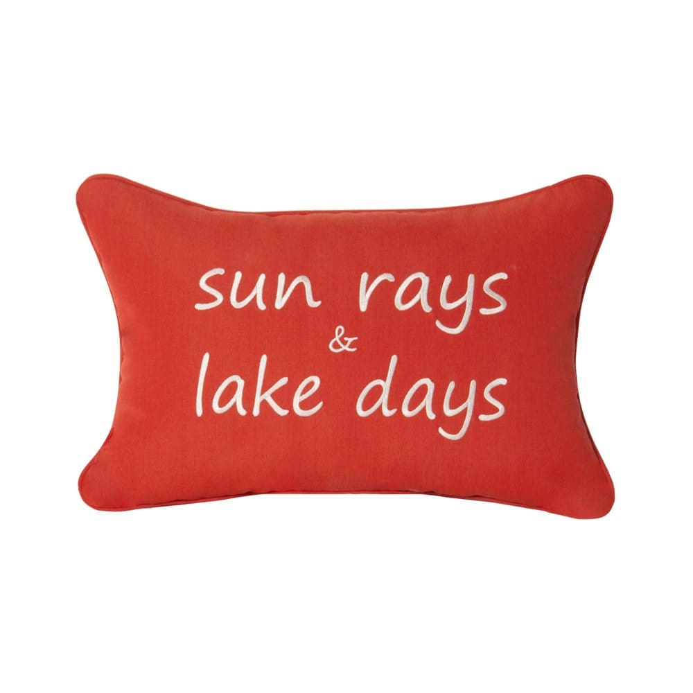 Peak Season Decorative Accent Pillow with Sunbrella Fabric 14 x 20 - Outdoor Cushions & Pillows - Peak