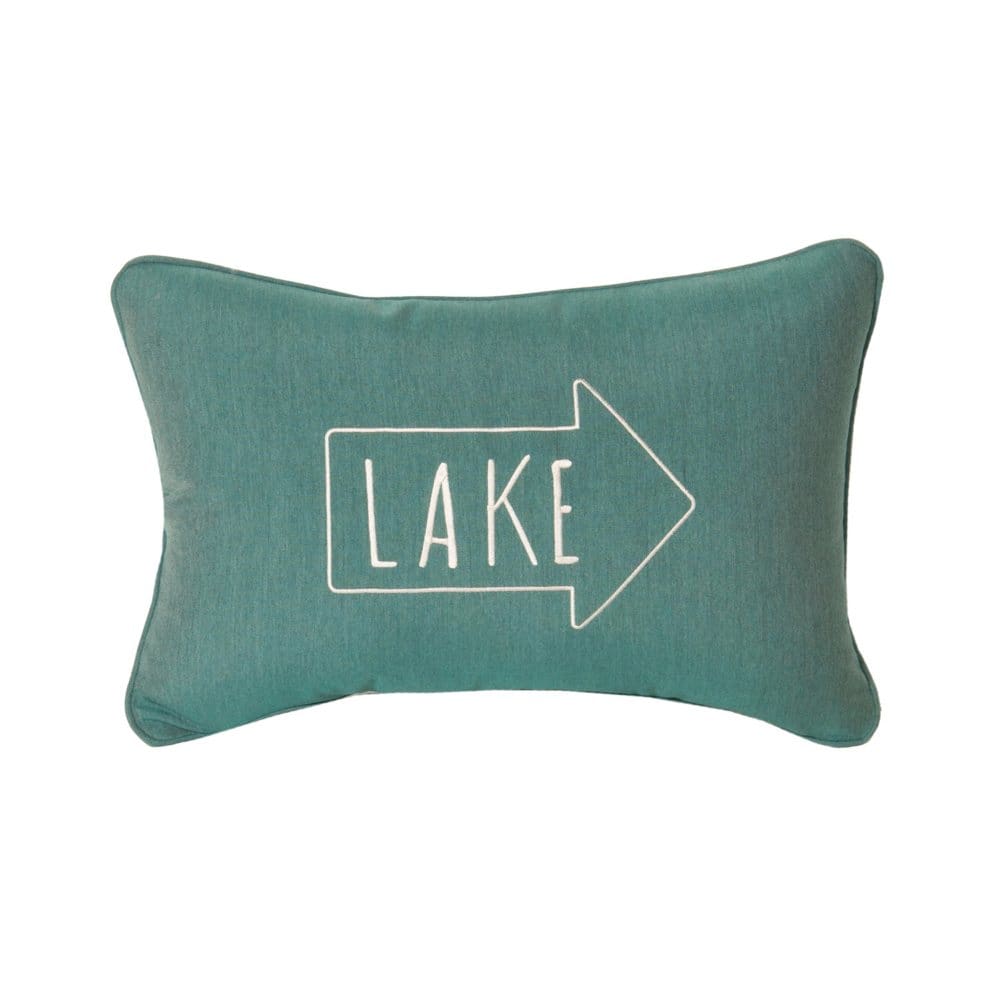 Peak Season Decorative Accent Pillow with Sunbrella Fabric 14 x 20 - Outdoor Cushions & Pillows - Peak