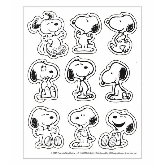 Peanuts Snoopy Giant Stickers Die Cut (Pack of 12) - Stickers - Eureka