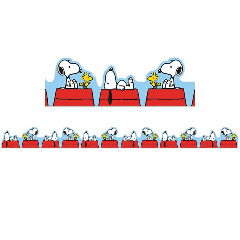 Peanuts Snoopy On Dog House Trim Extra Wide Die-Cut (Pack of 10) - Border/Trimmer - Eureka