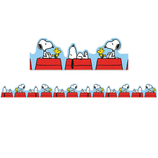 Peanuts Snoopy On Dog House Trim Extra Wide Die-Cut (Pack of 10) - Border/Trimmer - Eureka