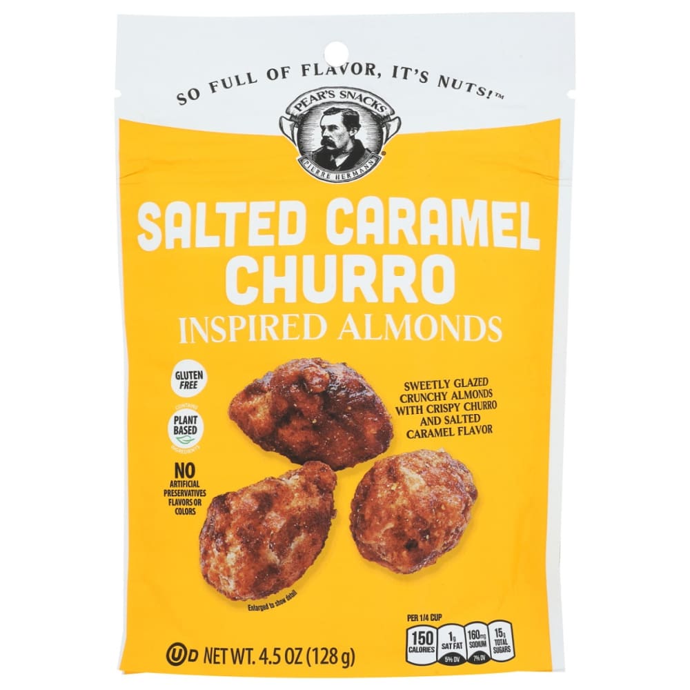 PEARS SNACKS: Almonds Salted Caramel Churro 4.5 OZ (Pack of 5) - Grocery > Snacks > Nuts - PEARS SNACKS