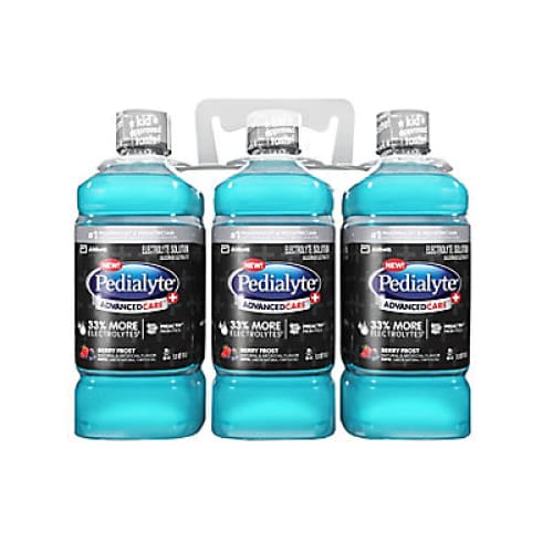 Pedialyte Advanced Care+ Liter Pack - Berry Frost 3 ct./1 Liter - Home/Baby & Kids/Baby Food & Formula/Baby Food/ - Pedialyte