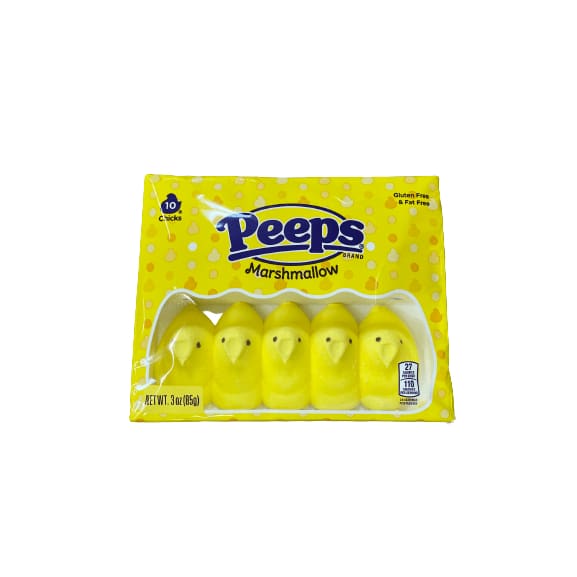 PEEPS PEEPS Yellow Marshmallow Chicks, Easter Candy, 3oz (10ct)
