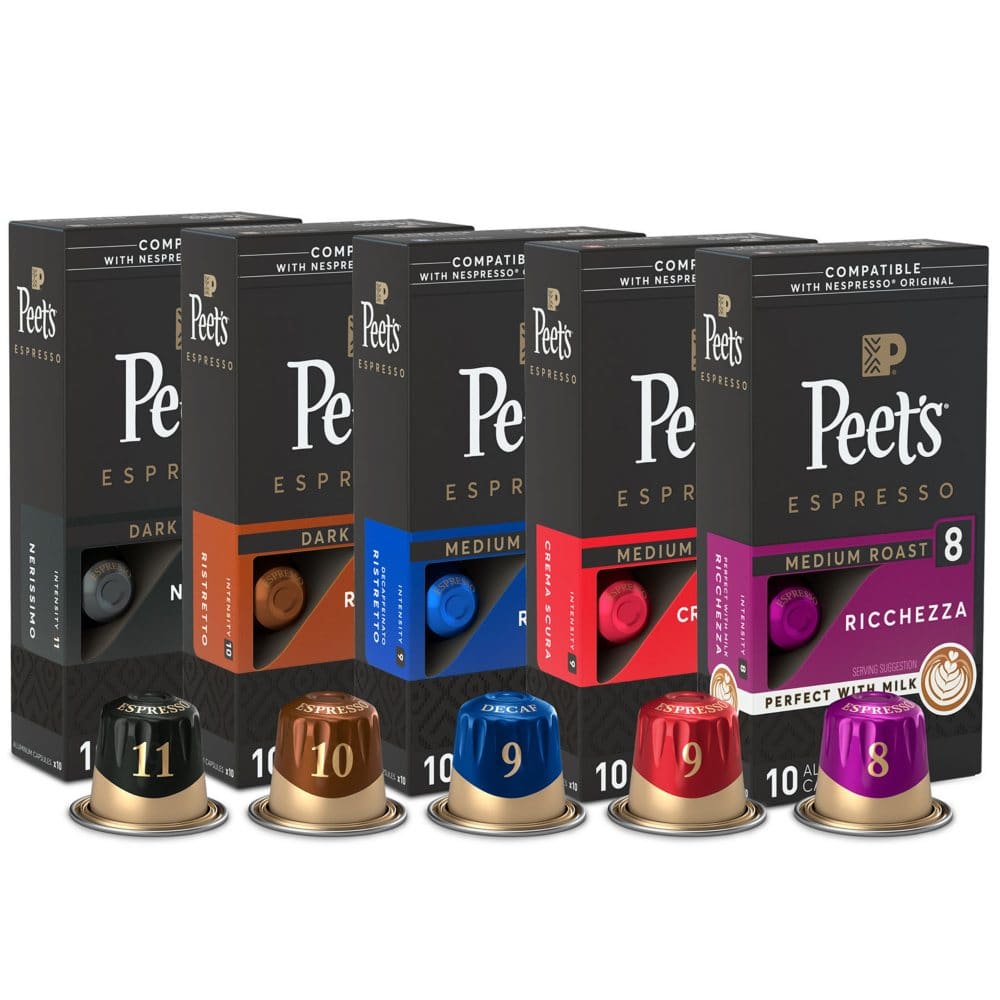 Peet’s Coffee Variety Capsules (50 ct.) - K-Cups & Single Serve Coffee - Peet’s