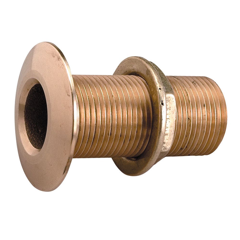 Perko 1/ 2 Thru-Hull Fitting w/ Pipe Thread Bronze MADE IN THE USA - Marine Plumbing & Ventilation | Thru-Hull Fittings - Perko