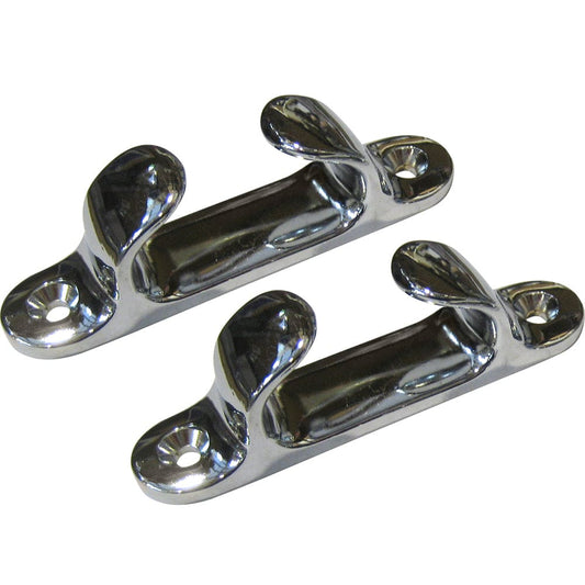 Perko 4 Straight Chock - Chrome Plated Zinc - Marine Hardware | Chocks - Perko