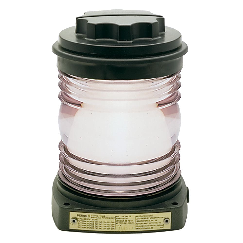 Perko All-Round Light - Black Plastic White Lens - Lighting | Navigation Lights - Perko