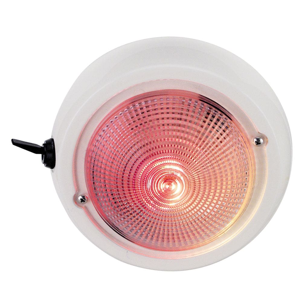 Perko Dome Light w/ Red & White Bulbs - Lighting | Dome/Down Lights - Perko