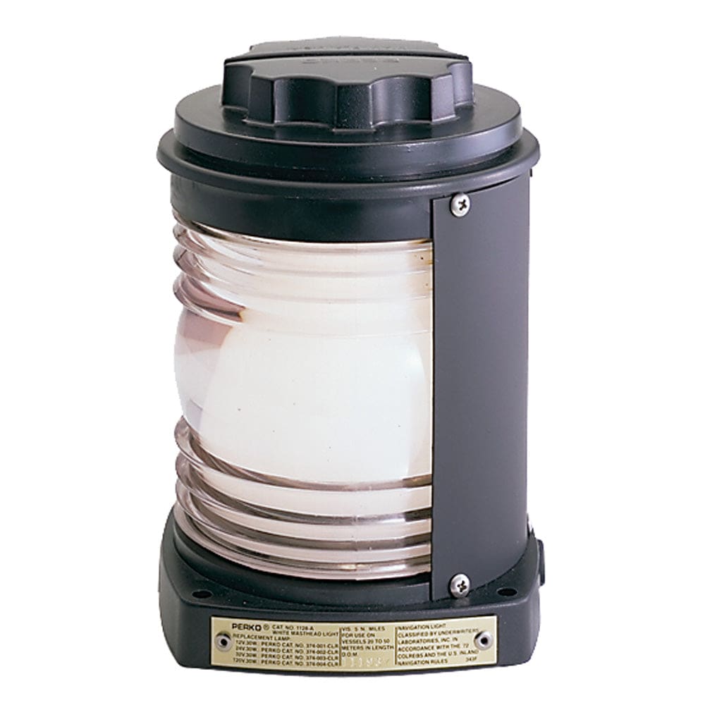 Perko Masthead Light - Black Plastic White Lens - Lighting | Navigation Lights - Perko