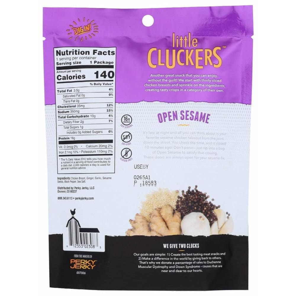 PERKY JERKY Perky Jerky Crisps Chkn Brst Sesame, 1 Oz