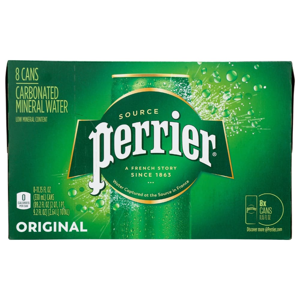 PERRIER: Original Sparkling Water 8Pk 89.2 fo (Pack of 3) - Beverages > Water - PERRIER