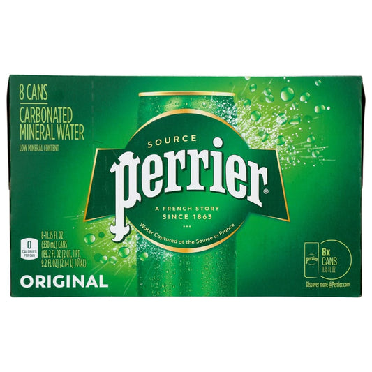 PERRIER: Original Sparkling Water 8Pk 89.2 fo (Pack of 3) - Beverages > Water - PERRIER