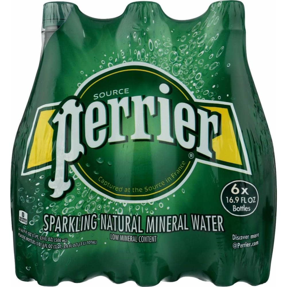 PERRIER PERRIER Sparkling Natural Mineral Water 6 Pack Pet, 101.4 oz
