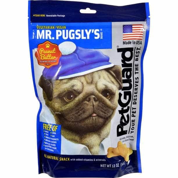PETGUARD PETGUARD Mr Pugsly Peanut Butter Dog Biscuit, 12 oz