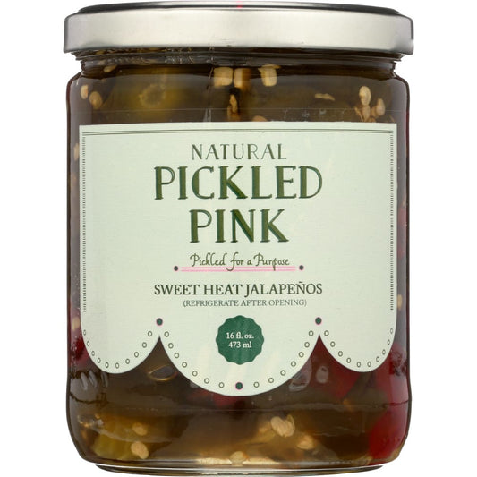 PICKLED PINK FOODS LLC: Jalapenos Sweet Heat 16 oz (Pack of 4) - Grocery > Gourmet Food - PICKLED PINK FOODS LLC