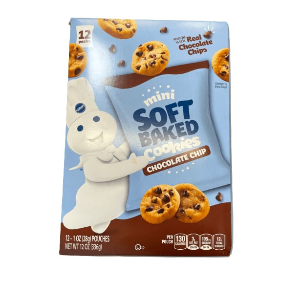 Pillsbury Pillsbury Mini Soft Baked Cookies, Chocolate Chip, 12 packs