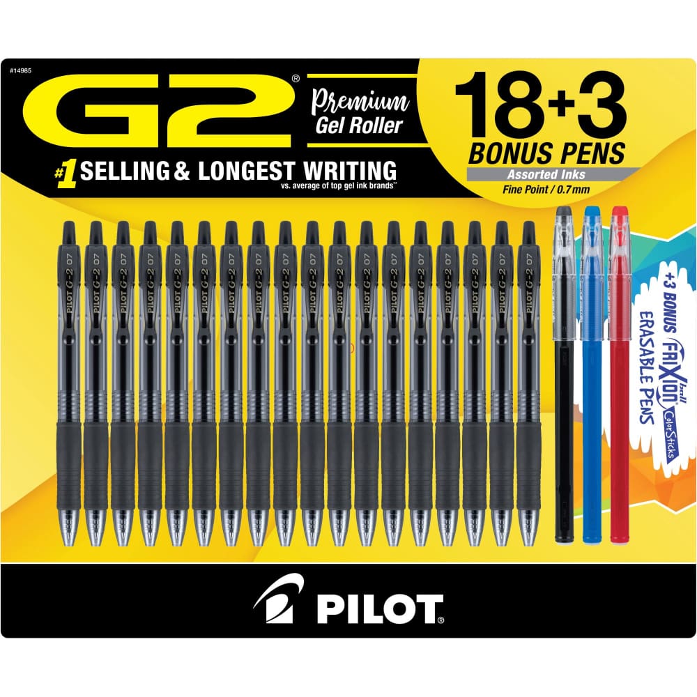 Pilot G2 18pk Pens with 3 Bonus Pens - Pilot