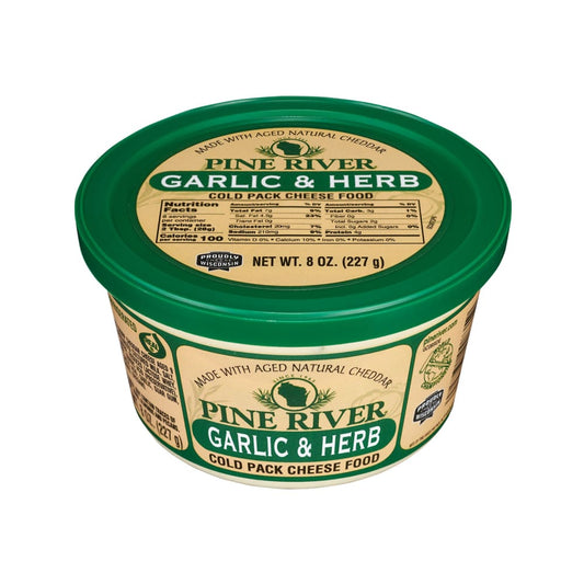 PINE RIVER: Garlic And Herb Cheese Spread 8 oz (Pack of 4) - Grocery > Pantry > Condiments - PINE RIVER