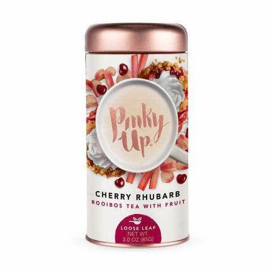 PINKY UP Pinky Up Tea Cherry Rhubarb Loose Leaf, 3 Oz