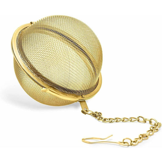 PINKY UP Pinky Up Tea Infuser Ball Gold, 1.8 In