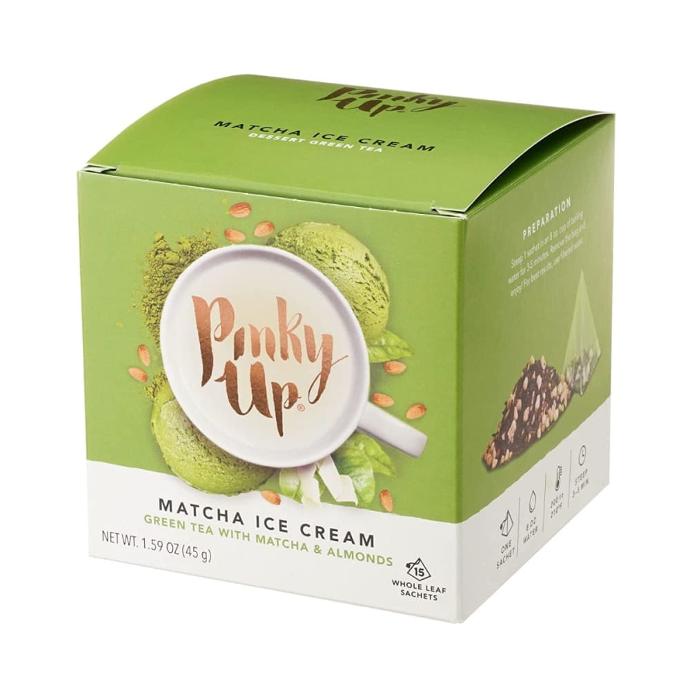 PINKY UP: Tea Sachet Matcha Ice Crm 1.59 oz - Grocery > Beverages > Coffee Tea & Hot Cocoa - PINKY UP