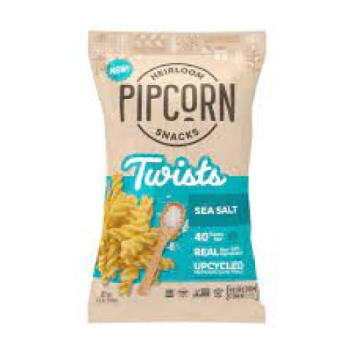 PIPCORN: Twist Corn Sea Salt 4.5oz (Pack of 5) - Tortilla & Corn Chips - PIPCORN
