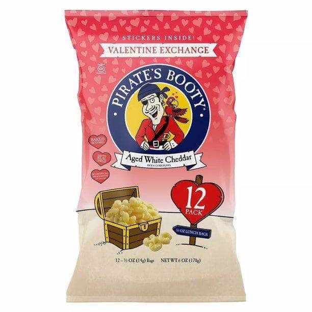 PIRATE BRANDS Pirate Brands Aged White Cheddar Rice And Corn Puffs Valentine Exchange, 6 Oz