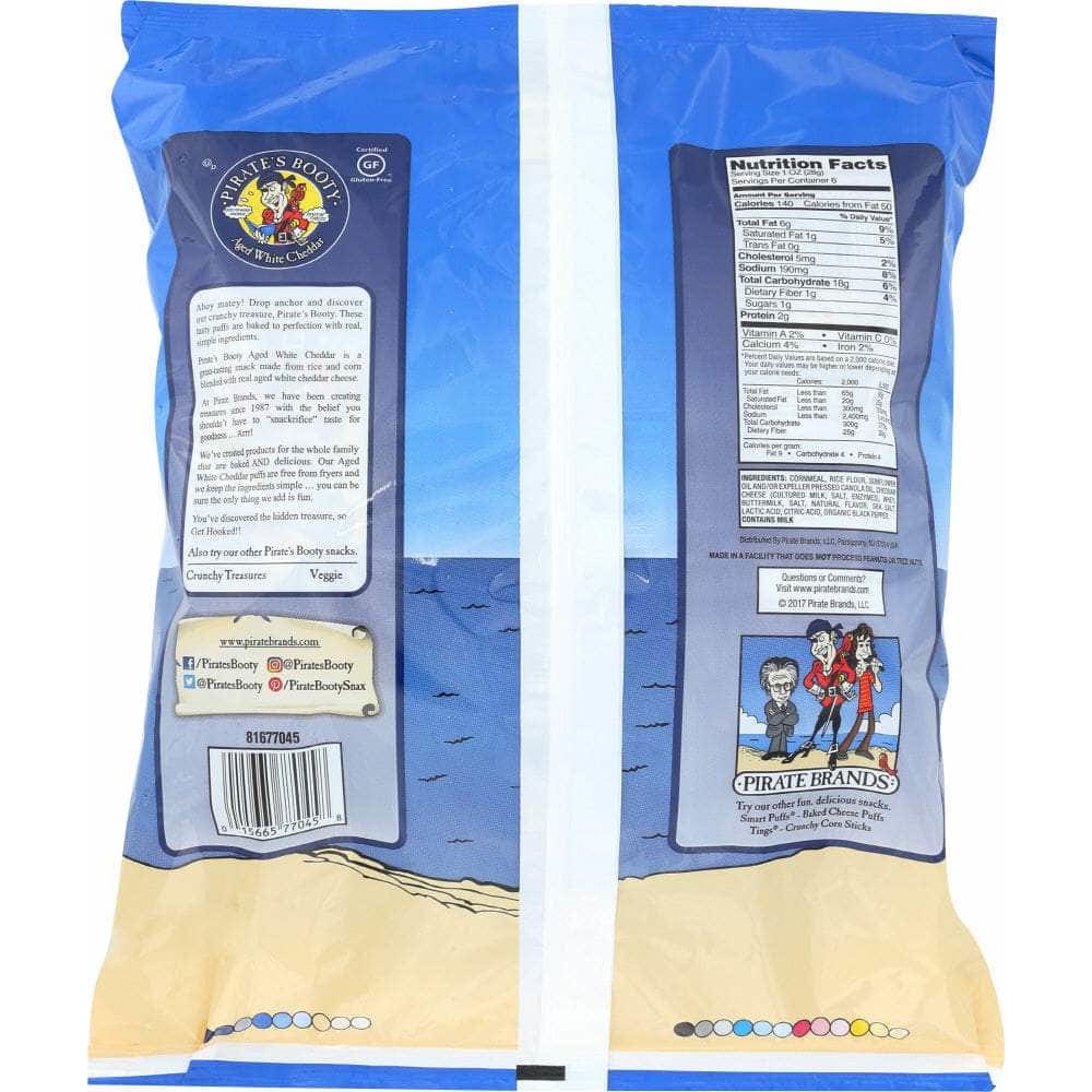 Pirate Brands Pirate Brands Baked Rice and Corn Puffs Aged White Cheddar 6 Packs (1 oz Each), 6 oz