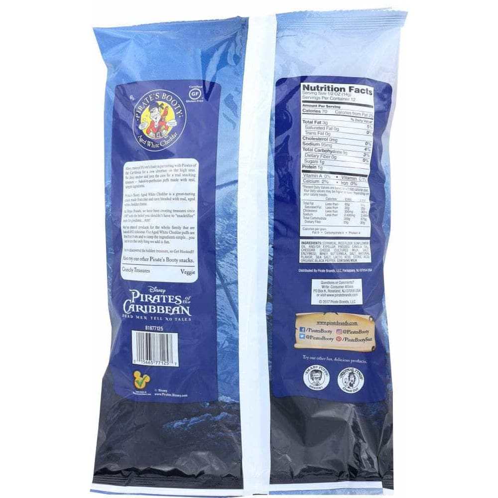 Pirate Brands Pirate Brands Popcorn Pirate Booty Aged White, 6 oz