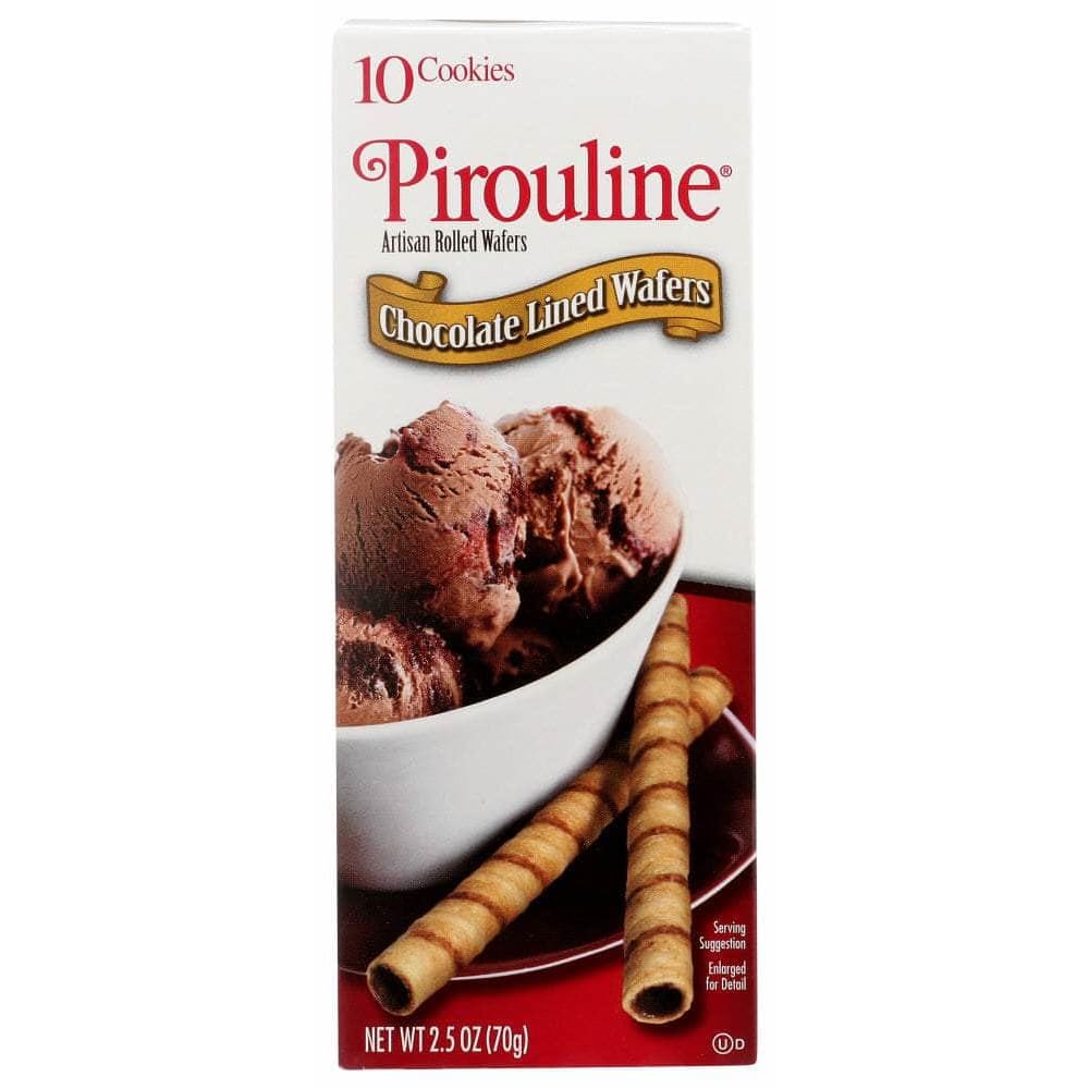 Debeukelaer Pirouline Chocolate Lined Rolled Wafers, 2.5 oz