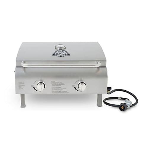 Pit Boss 2-Burner Portable Propane Gas BBQ Grill - Stainless Steel - Home/Patio & Outdoor Living/Grilling/Gas Grills/ - Pit Boss