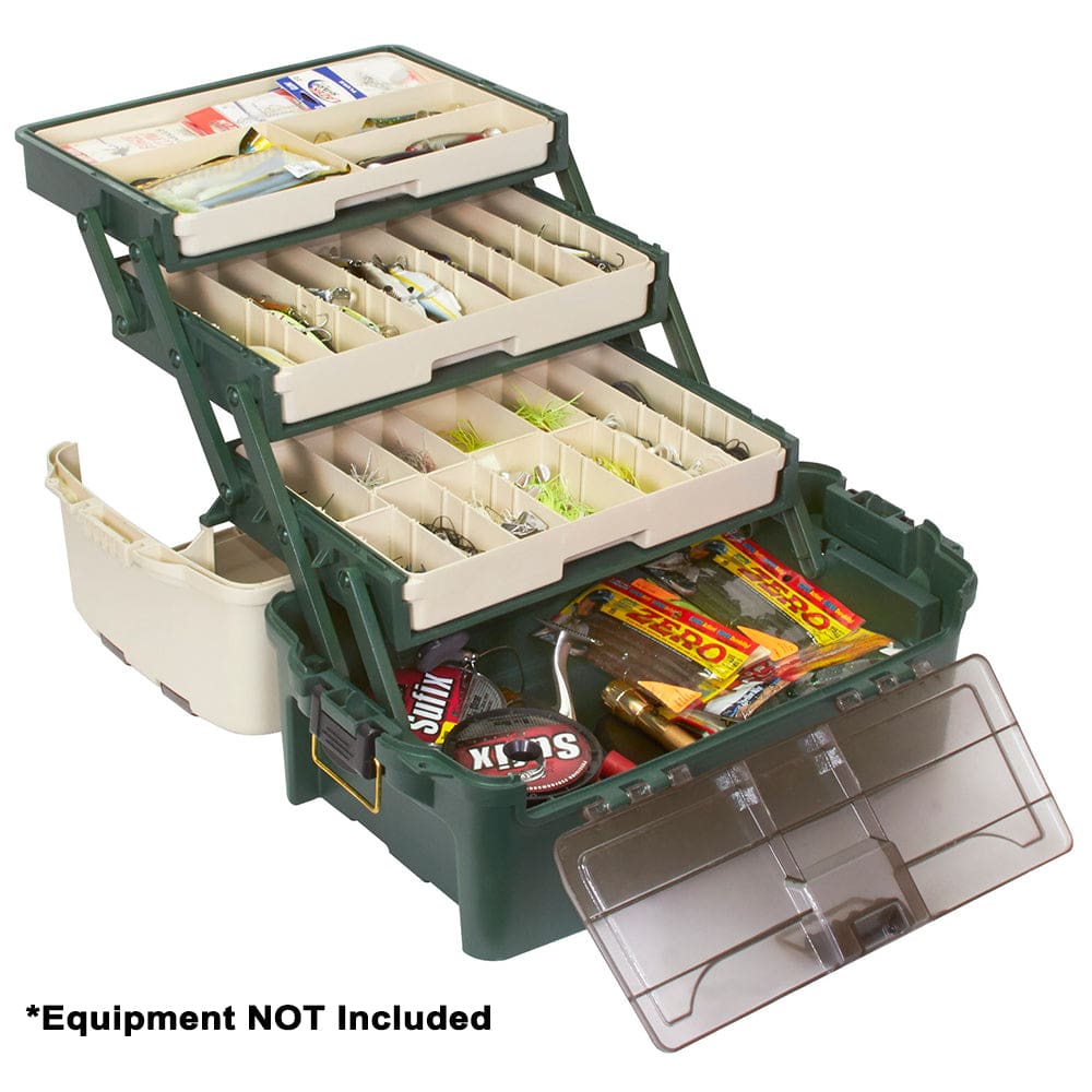 Plano Hybrid Hip 3-Tray Tackle Box - Forest Green - Outdoor | Tackle Storage,Paddlesports | Tackle Storage,Hunting & Fishing | Tackle