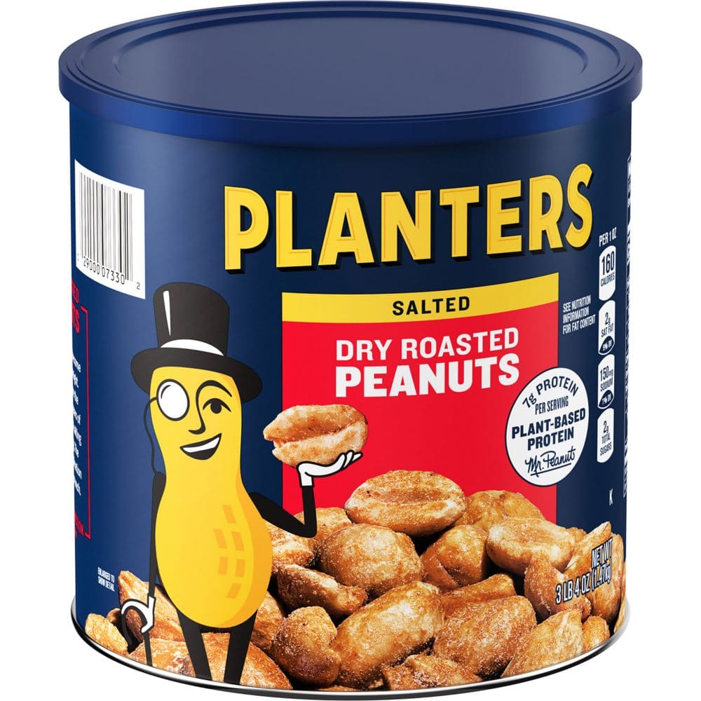 Planters Salted Dry Roasted Peanuts Canister (52 oz.) - Nuts & Dried Fruit - Planters