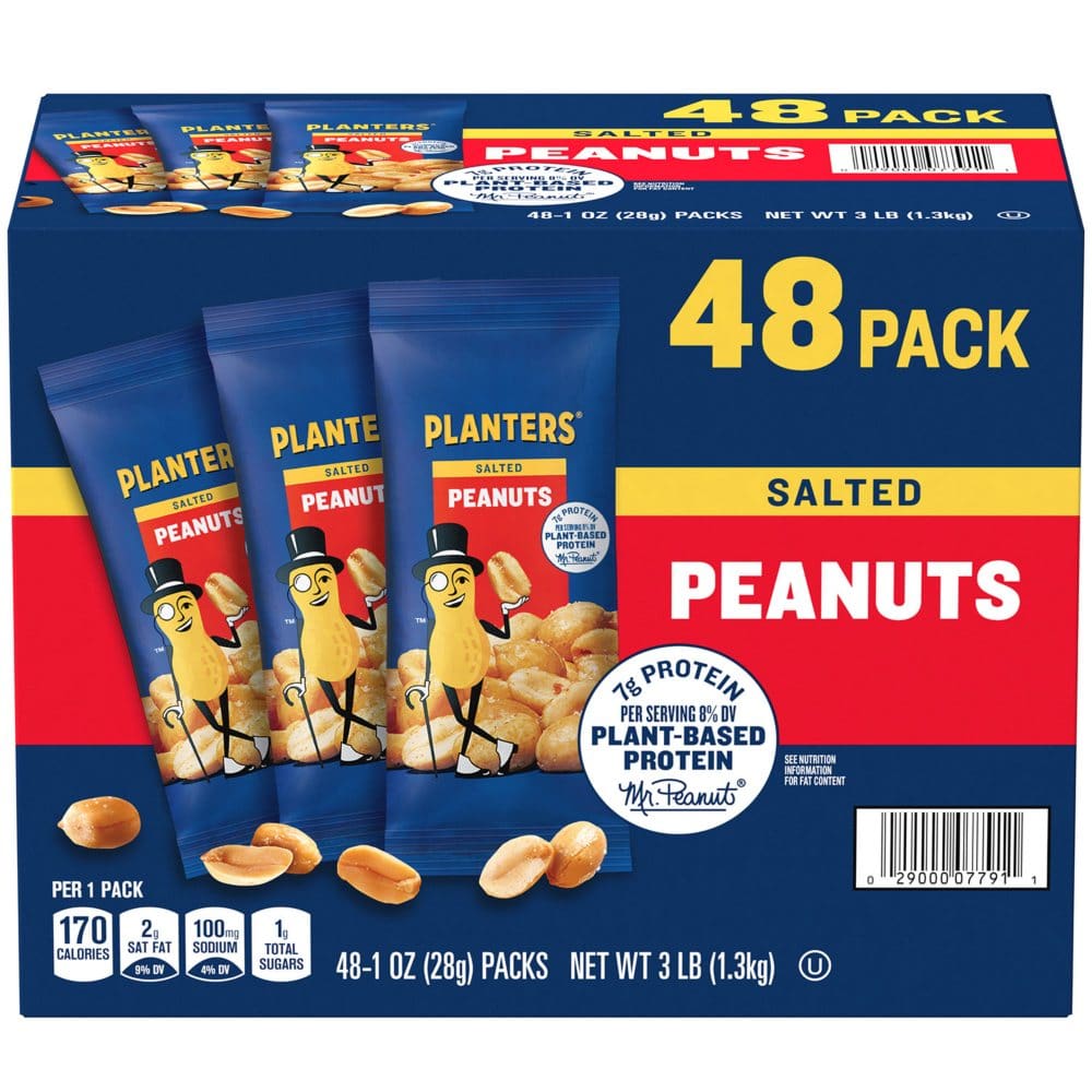 Planters Salted Peanuts Single-Serve Packs (1 oz. 48 pk.) - Snacks Under $10 - Planters