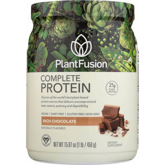 PLANTFUSION PLANTFUSION Complete Protein Rich Chocolate Powder, 15.87 oz
