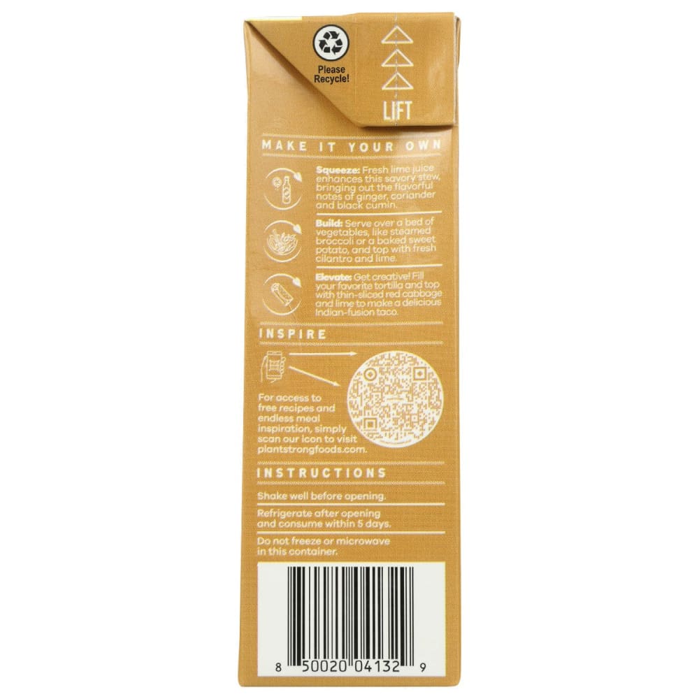 PLANTSTRONG: Stew Lentil Indian 16.9 fo - Grocery > Pantry > Food - PLANTSTRONG