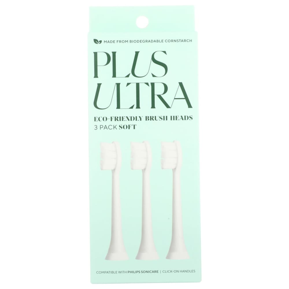 PLUS ULTRA: Heads Replacements Bdgrd 3 EA - Beauty & Body Care > Oral Care > Toothbrushes - PLUS ULTRA