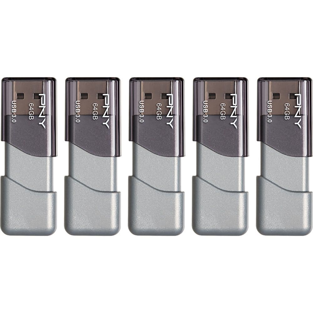 PNY 64GB AttachÃ© 3 USB 2.0 Flash Drive 5-Pack - Hard Drives & Storage - PNY