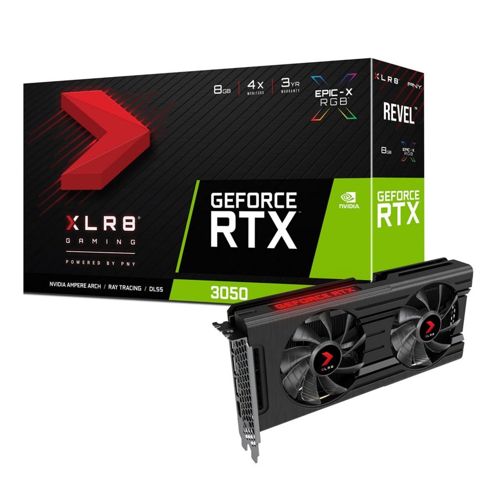 PNY GeForce RTX 3050 8GB Dual Fan Graphic Card XLR8 - Hard Drives & Storage - ShelHealth