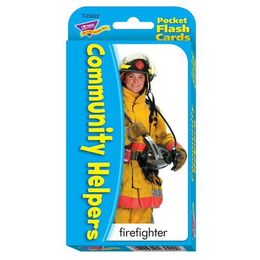 Pocket Flash Cards Community 56-Pk Helper 3 X 5 Two-Sided Cards (Pack of 10) - Language Arts - Trend Enterprises Inc.