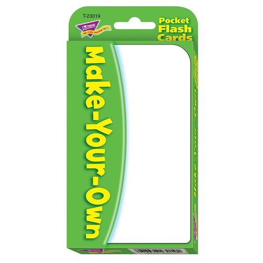 Pocket Flash Cards Make 56-Pk Your Own 3 X 5 Two-Sided Cards (Pack of 10) - Flash Cards - Trend Enterprises Inc.