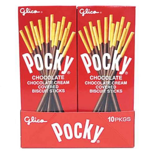 Pocky Chocolate Covered Biscuit Sticks 10 ct. - Home/Grocery/Specialty Shops/Gaming Snacks/ - ShelHealth