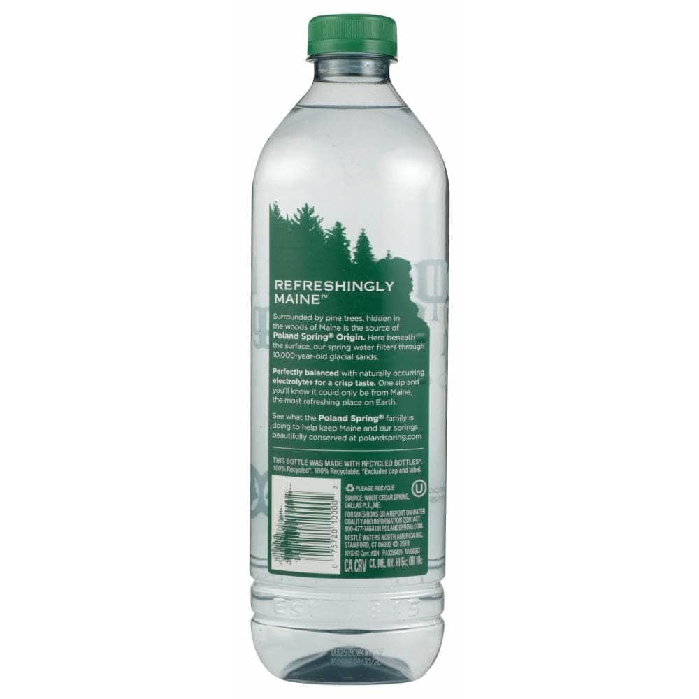 Poland Springs Poland Spring Origin 100% Natural Spring Water, 30.43 fl oz
