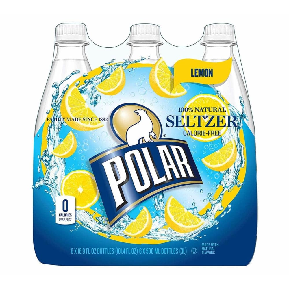 POLAR SELTZER POLAR SELTZER Seltzer Lemon 6Pk, 101.4 oz