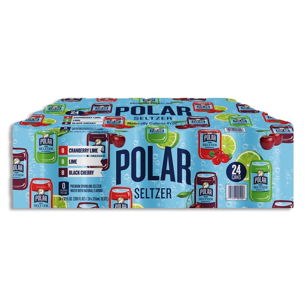 Polar Seltzer Water Variety Pack (12 fl. oz. 24 pk.) - Bottled and Sparkling Water - Polar