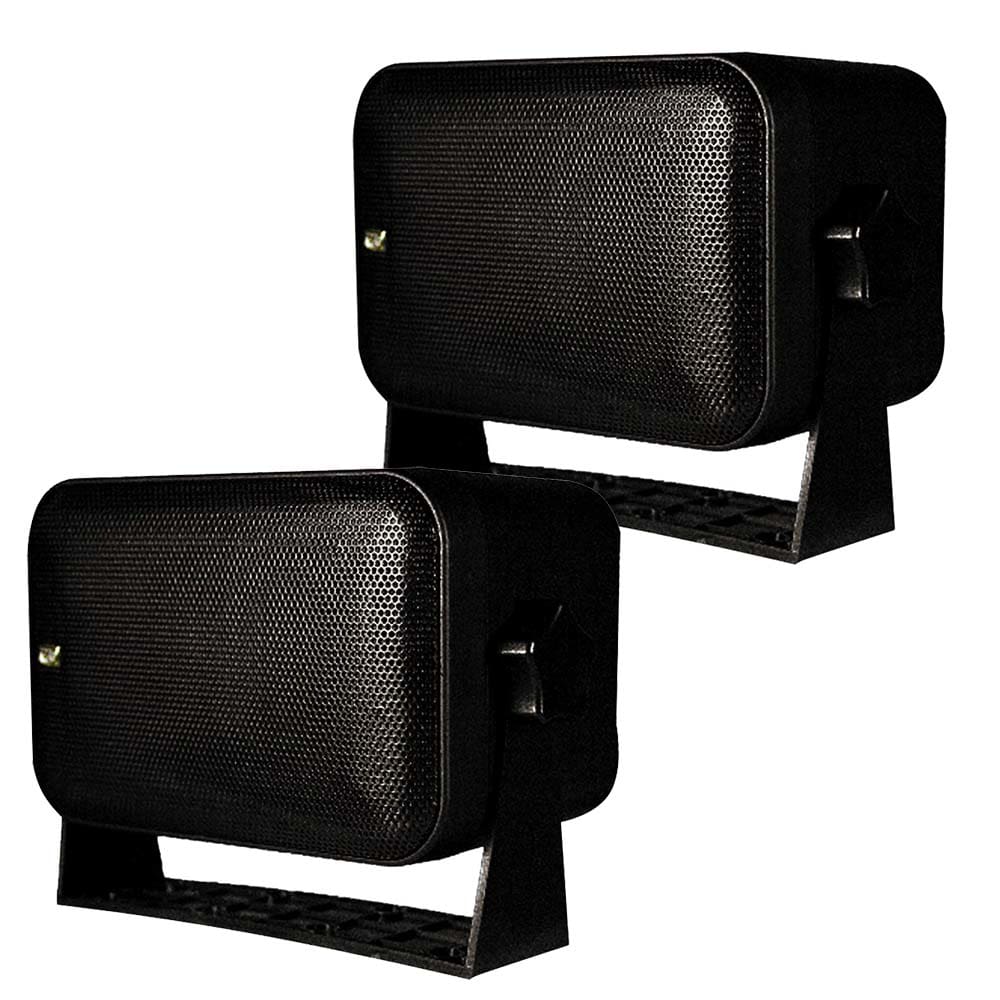 Poly-Planar Box Speakers - Pair - Black - Entertainment | Speakers - Poly-Planar