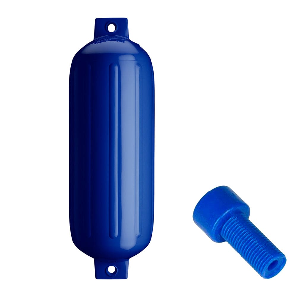 Polyform G-5 Twin Eye Fender 8.8 x 26.8 - Cobalt Blue w/ Adapter - Anchoring & Docking | Fenders - Polyform U.S.